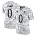 Leino LA.Rams #0 Byron Young Player Arctic Camo Salute To Service Limited Game Stitched Jerseys