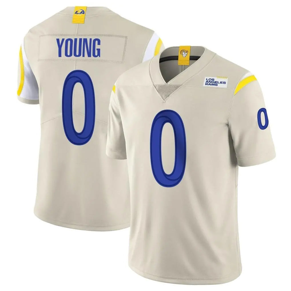 Leino LA.Rams #0 Byron Young Player Bone Limited Vapor Home Game Stitched Jerseys