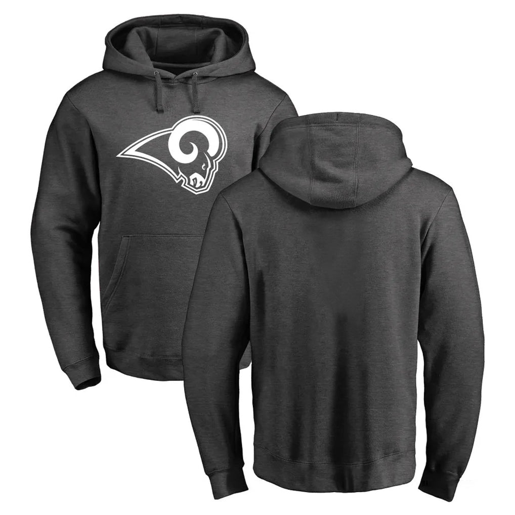 Leino LA.Rams #0 Byron Young Player Gray Pullover Hoodie Limited Game Stitched Jerseys