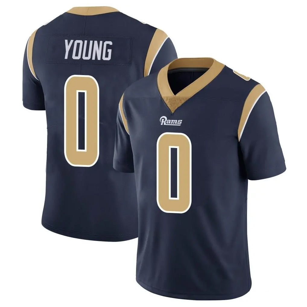Leino LA.Rams #0 Byron Young Player Navy Limited Vapor Untouchable Home Game Stitched Jerseys