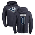 Leino LA.Rams #0 Byron Young Player Navy Pullover Hoodie Limited Game Stitched Jerseys