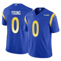Leino LA.Rams #0 Byron Young Player Royal Limited Vapor F.U.S.E. Home Game Stitched Jerseys