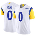 Leino LA.Rams #0 Byron Young Player White Limited Vapor F.U.S.E. Home Game Stitched Jerseys
