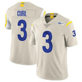Leino LA.Rams #3 Kam Curl Player Bone Limited Vapor Home Game Stitched Jerseys