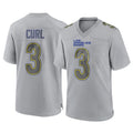 Leino LA.Rams #3 Kam Curl Player Gray Atmosphere Fashion Home Game Stitched Jerseys