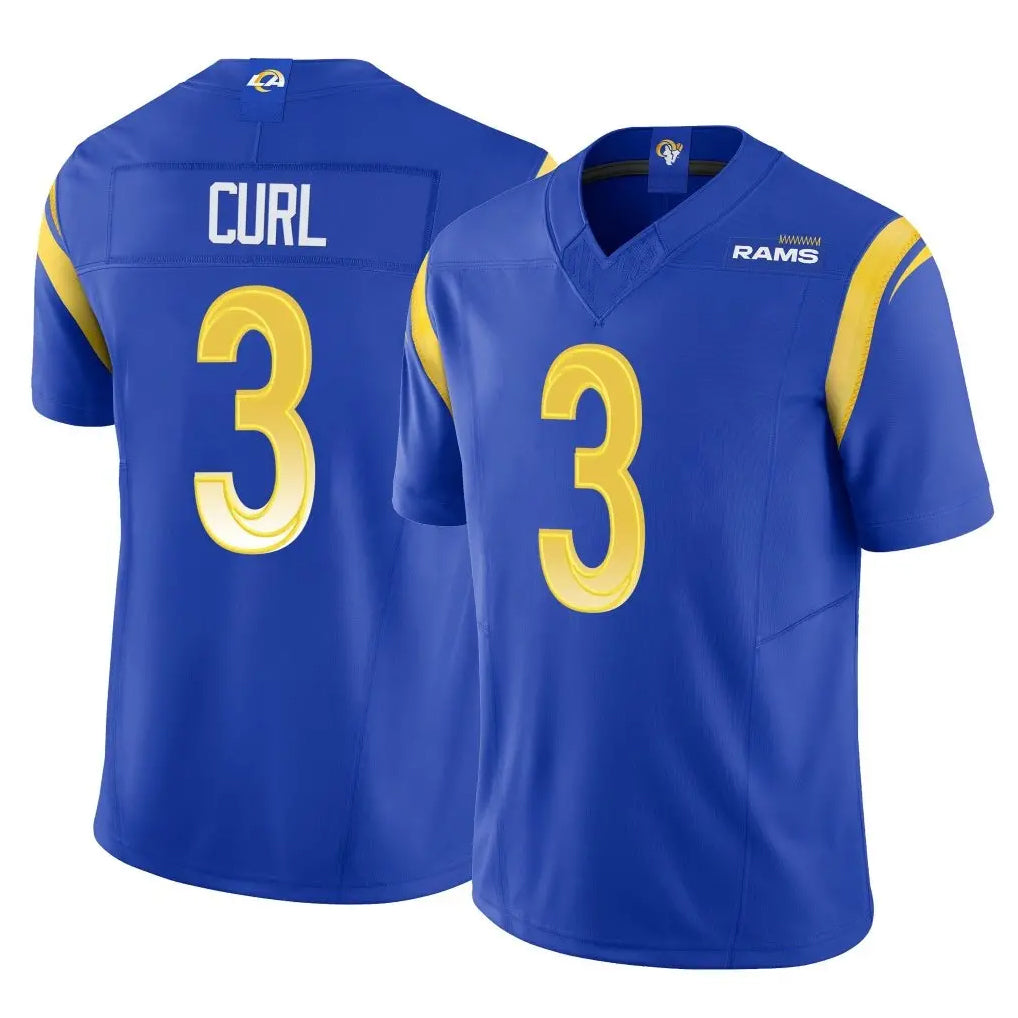 Leino LA.Rams #3 Kam Curl Player Royal Limited Vapor F.U.S.E. Home Game Stitched Jerseys