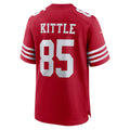 Leino SF.49ers #85 George Kittle Scarlet  Team Game Jersey