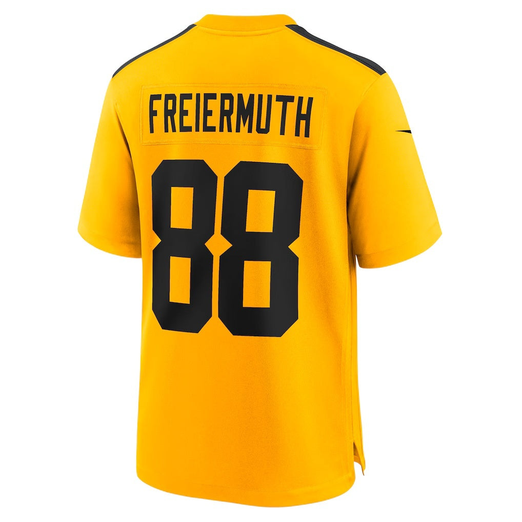 Leino P.Steelers #88 Pat Freiermuth Gold  Alternate 1933 Throwback Game Jersey