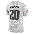 Leino P.Eagles #20 Brian Dawkins Arctic Camo  2024 Salute to Service Retired Player Limited Jersey