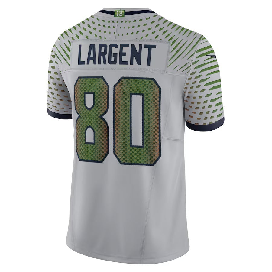 Leino S.Seahawks #80 Steve Largent 2025 Rivalries Collection Retired Player Limited Jersey - Wolf Gray