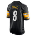 Leino P.Steelers #8 Aaron Rodgers  Black Game Jersey