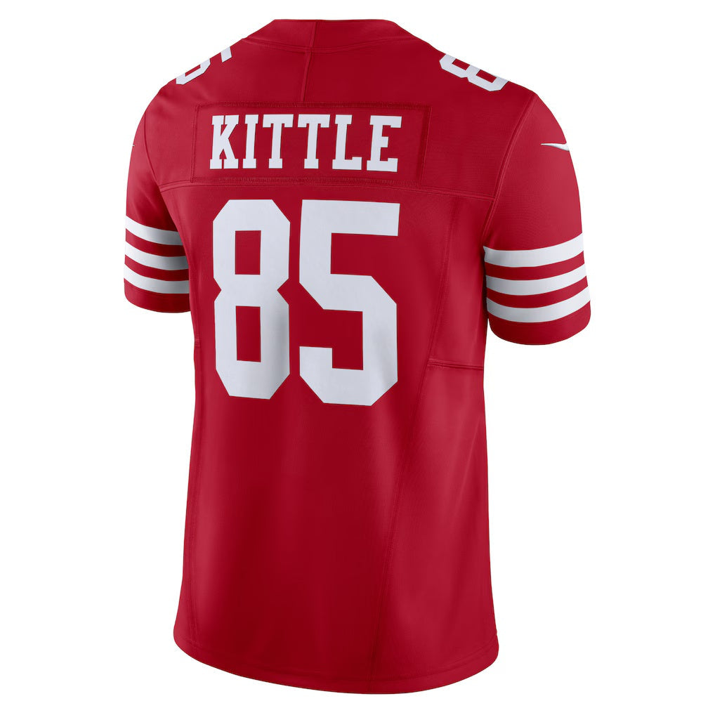 Leino SF.49ers #85 George Kittle Scarlet  Vapor F.U.S.E. Limited Jersey