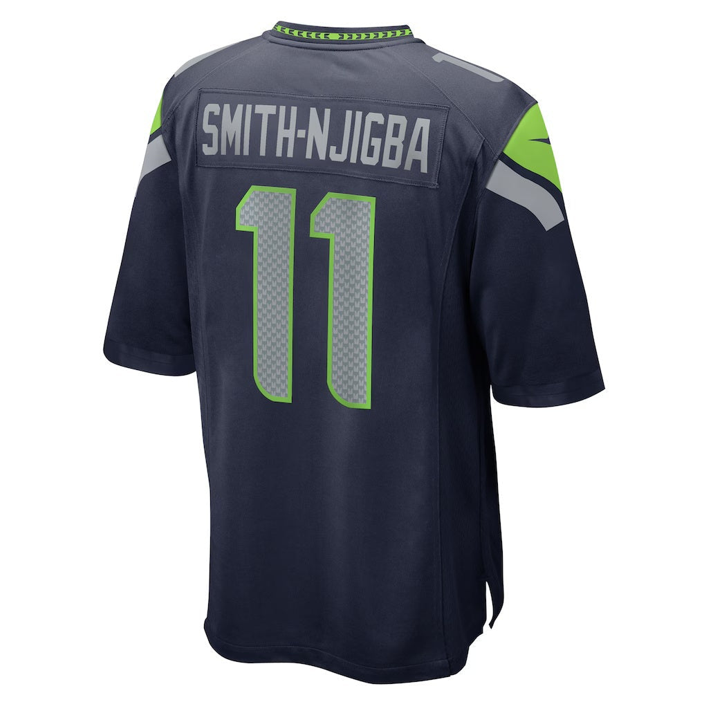 Leino S.Seahawks #11 Jaxon Smith-Njigba College Navy  Game Jersey