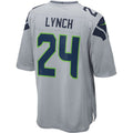 Leino S.Seahawks #24 Marshawn Lynch Alternate Game Jersey - Gray