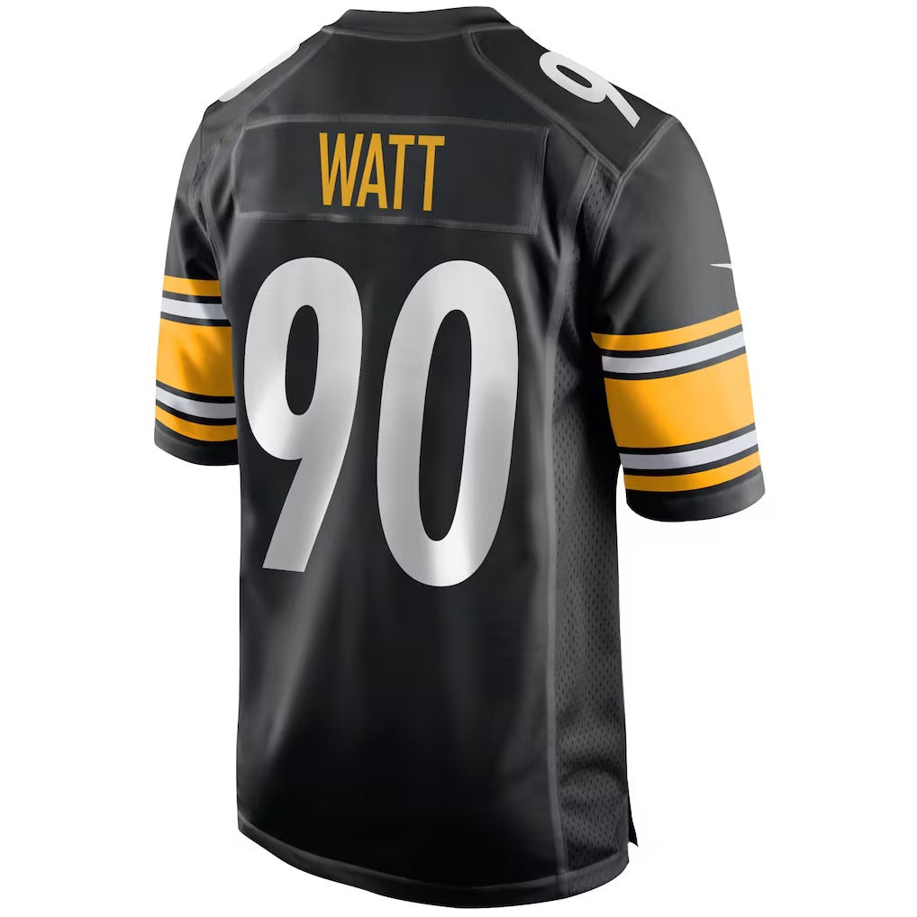 Leino P.Steelers #90 T.J. Watt Black  Game Jersey