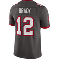 Leino TB.Buccaneers #12 Tom Brady Pewter  Alternate Vapor Limited Jersey