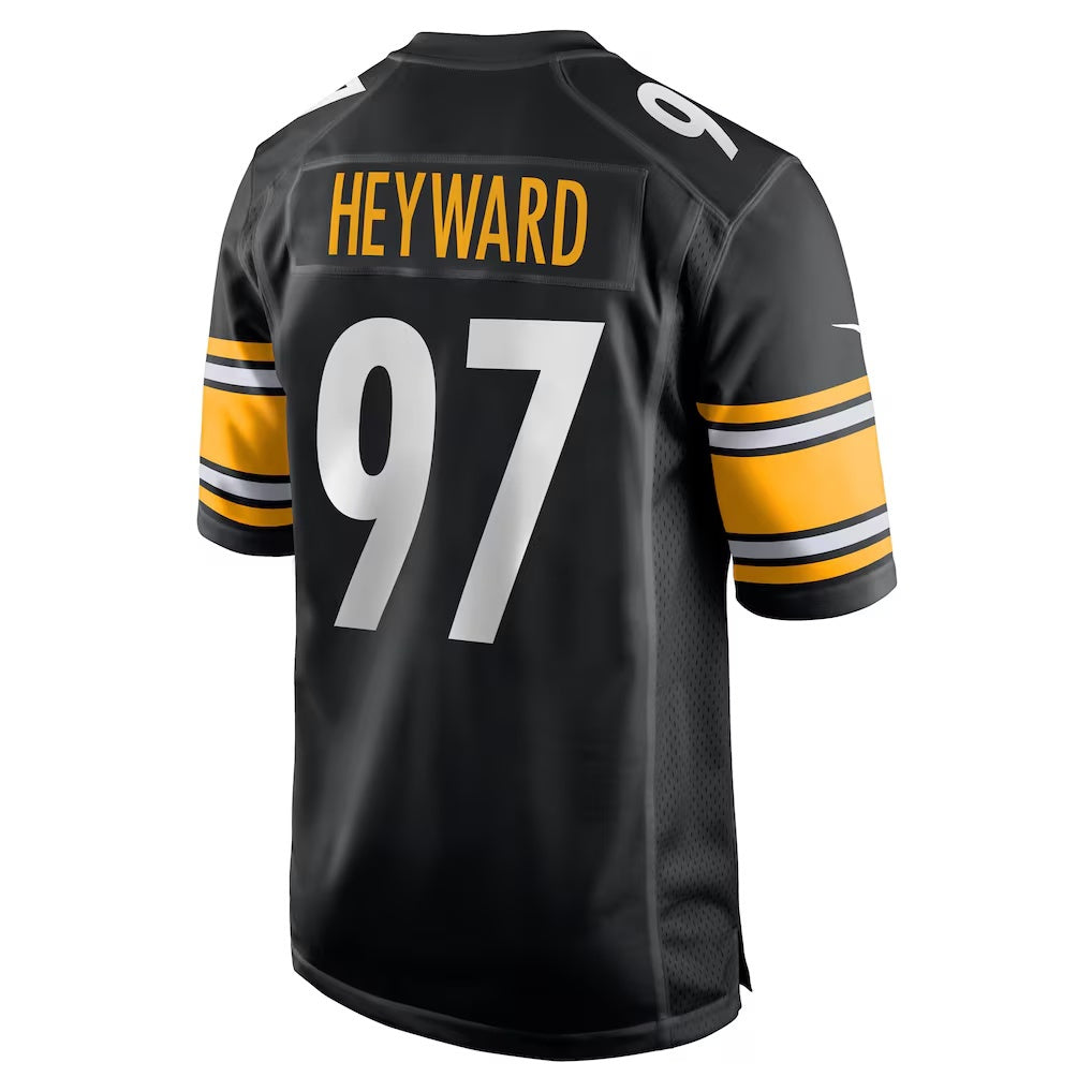 Leino P.Steelers #97 Cameron Heyward Black  Game Jersey