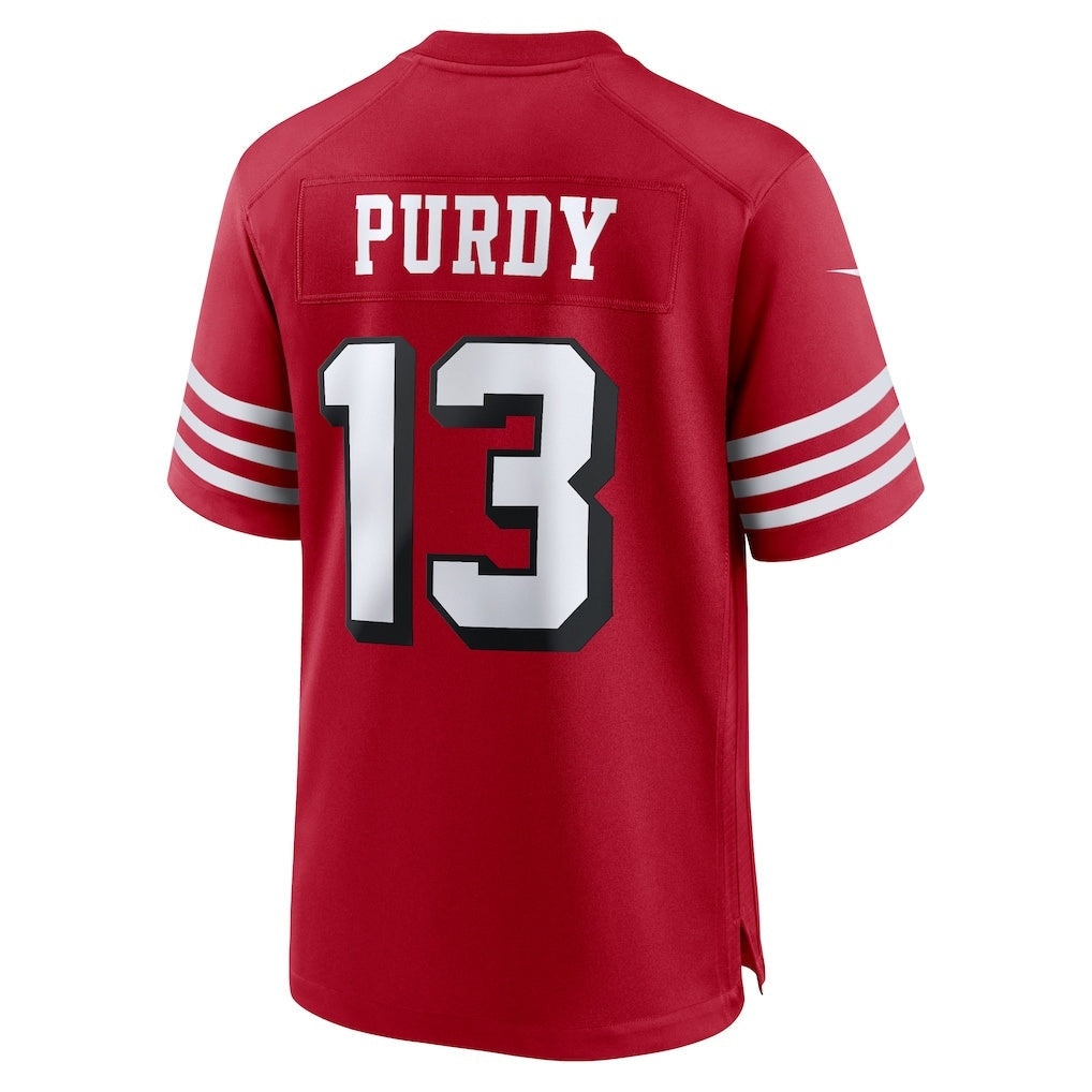 Leino SF.49ers #13 Brock Purdy Scarlet  Alternate Game Player Jersey