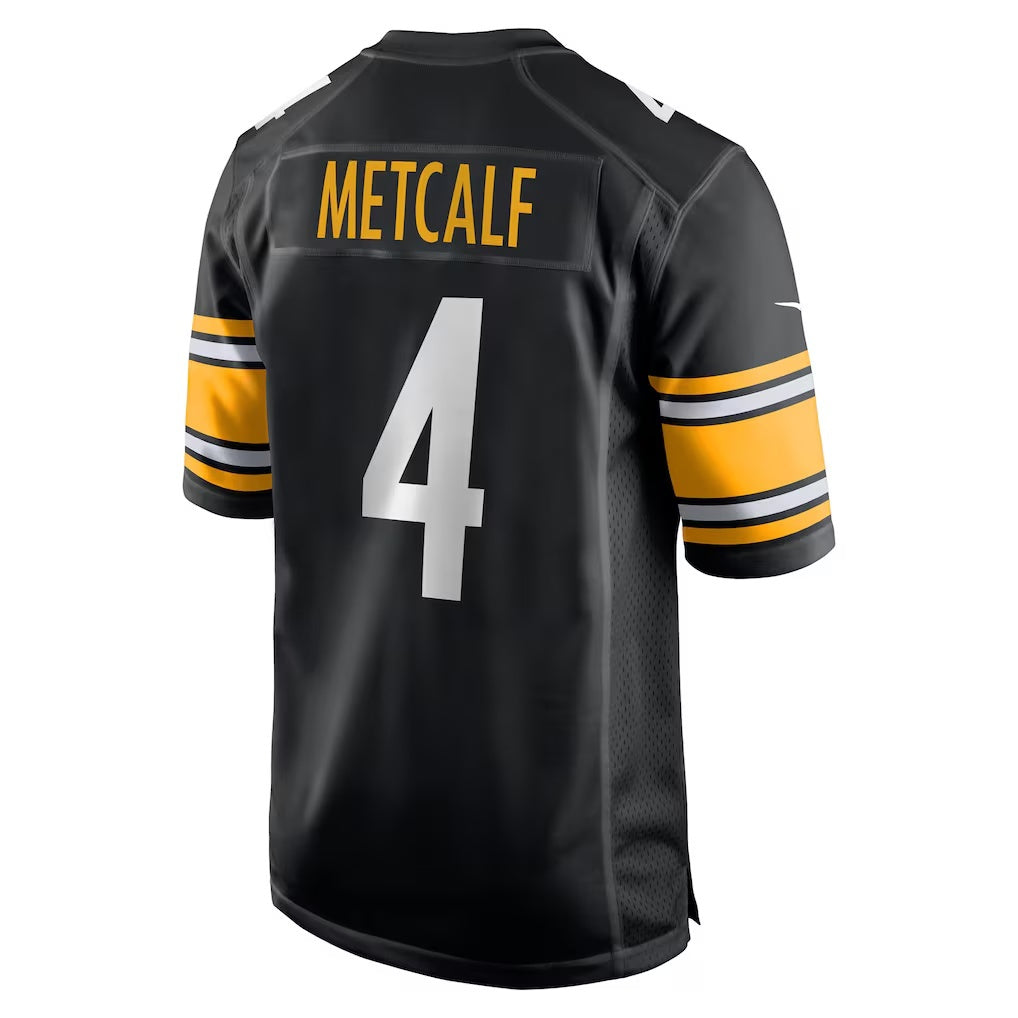Leino P.Steelers #4 DK Metcalf Black  Game Player Jersey