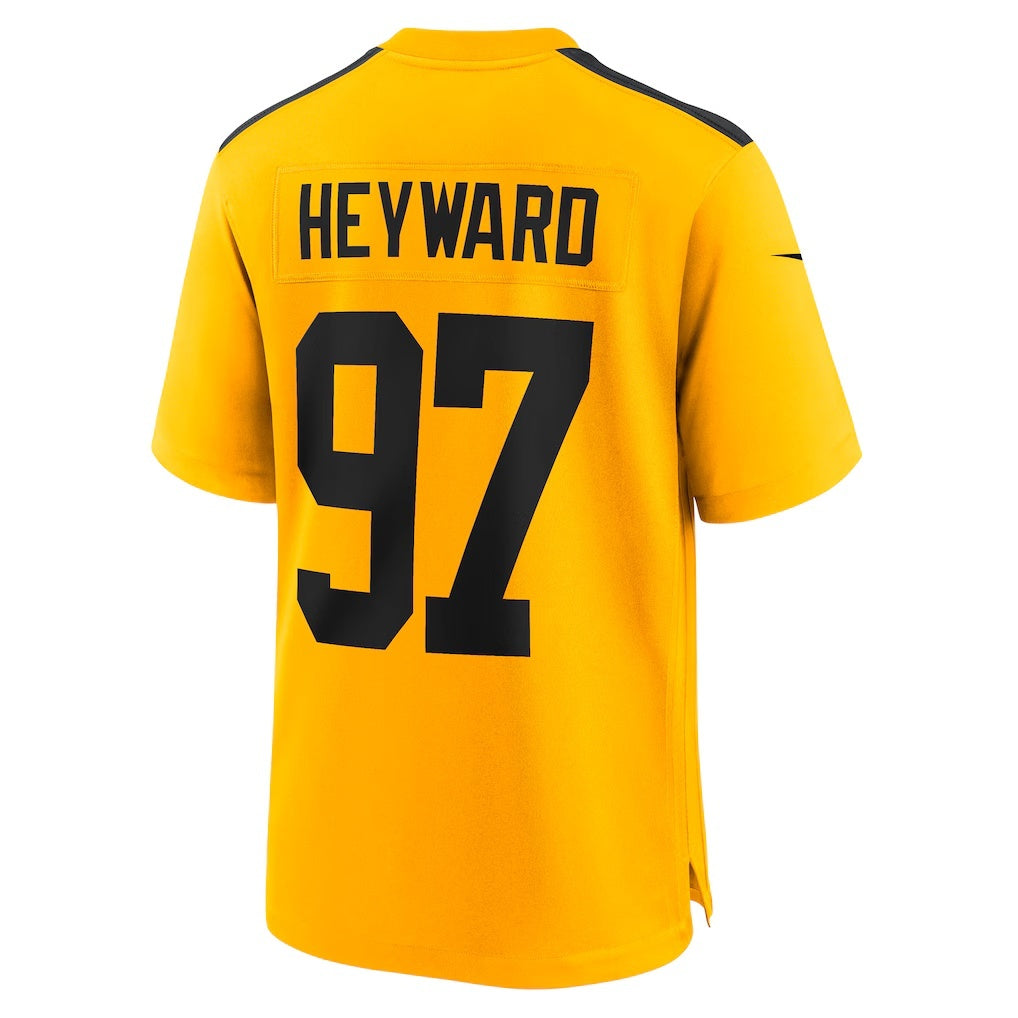 Leino P.Steelers #97 Cameron Heyward Gold  Alternate 1933 Throwback Game Jersey
