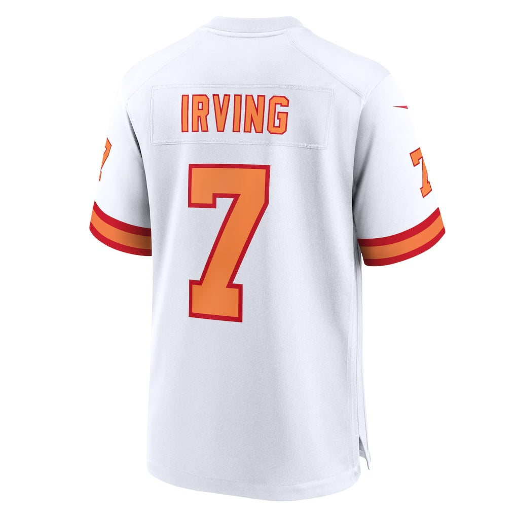 Leino TB.Buccaneers #7 Bucky Irving '76 White  50th Season Game Jersey