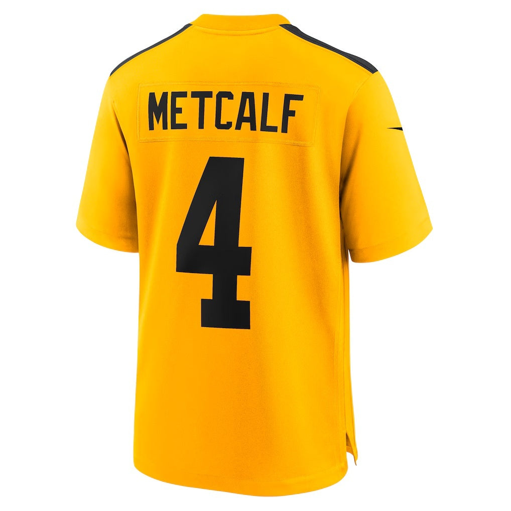 Leino P.Steelers #4 DK Metcalf Gold  Alternate 1933 Throwback Game Jersey