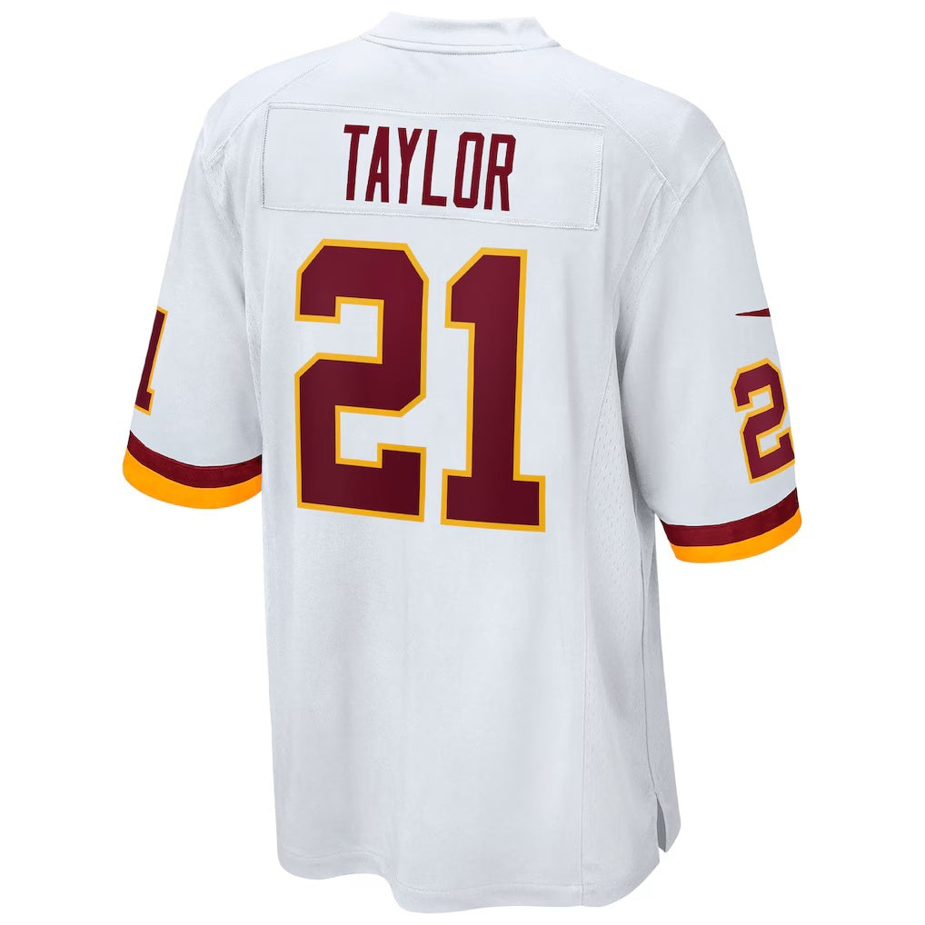 Leino W.Football Team #21 Sean Taylor White Puhics Retired Player Team Game Jersey