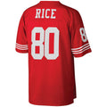 Leino SF.49ers #80 Jerry Rice Mitchell & Ness Scarlet  Big & Tall Retired Player Replica Jersey