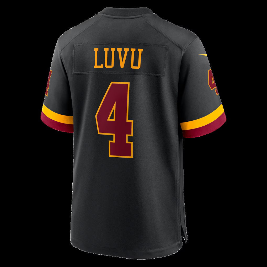 Leino W.Commanders #4 Frankie Luvu Black Puhics Hail Raiser Alternate Game Jersey