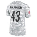 Leino P.Steelers #43 Troy Polamalu Vapor F.U.S.E Limited Salute to Service  Jersey