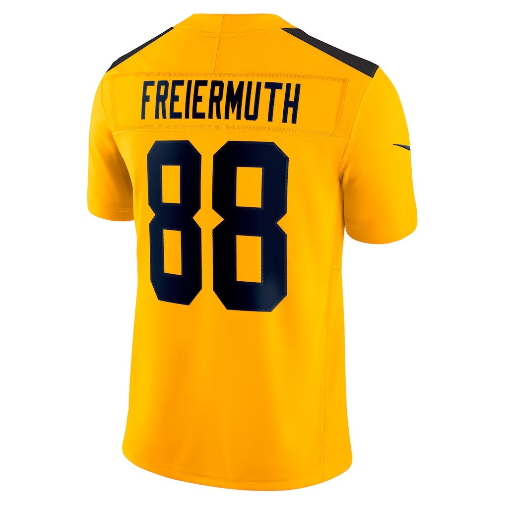 Leino P.Steelers #88 Pat Freiermuth Gold  Alternate Vapor F.U.S.E. Limited Jersey