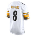 Leino P.Steelers #8 Aaron Rodgers White  Game Jersey