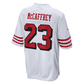 Leino SF.49ers #23 Christian McCaffrey White  Game Jersey