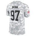 Leino SF.49ers #97 Nick Bosa Arctic Camo  2024 Salute to Service Limited Jersey