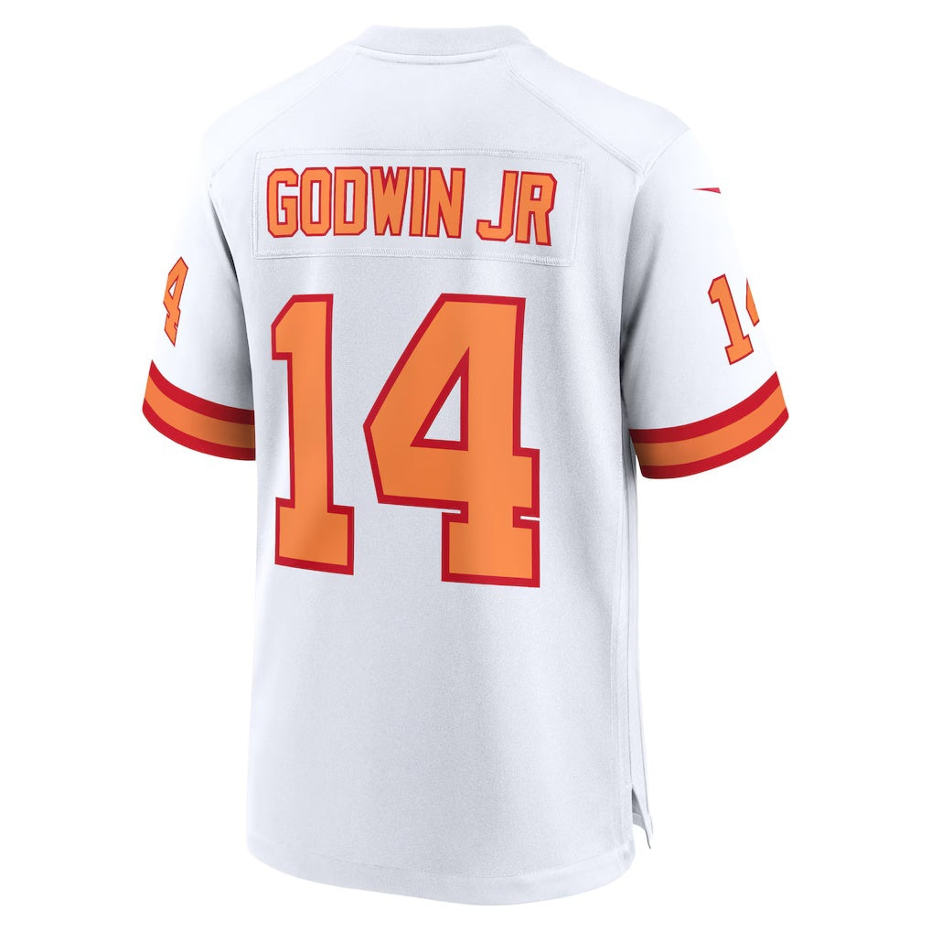 Leino TB.Buccaneers #14 Chris Godwin Jr. '76 White  50th Season Game Jersey