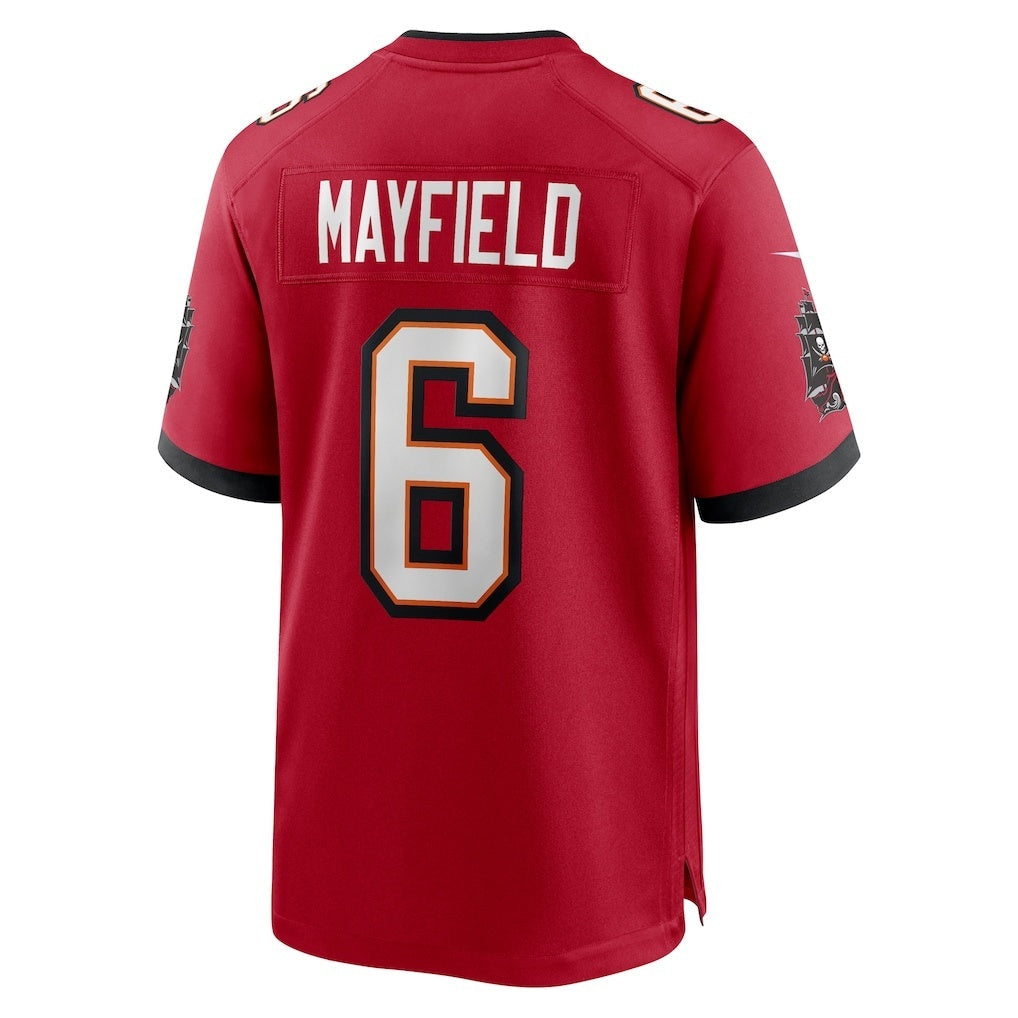 Leino TB.Buccaneers #6 Baker Mayfield Red  Team Game Jersey