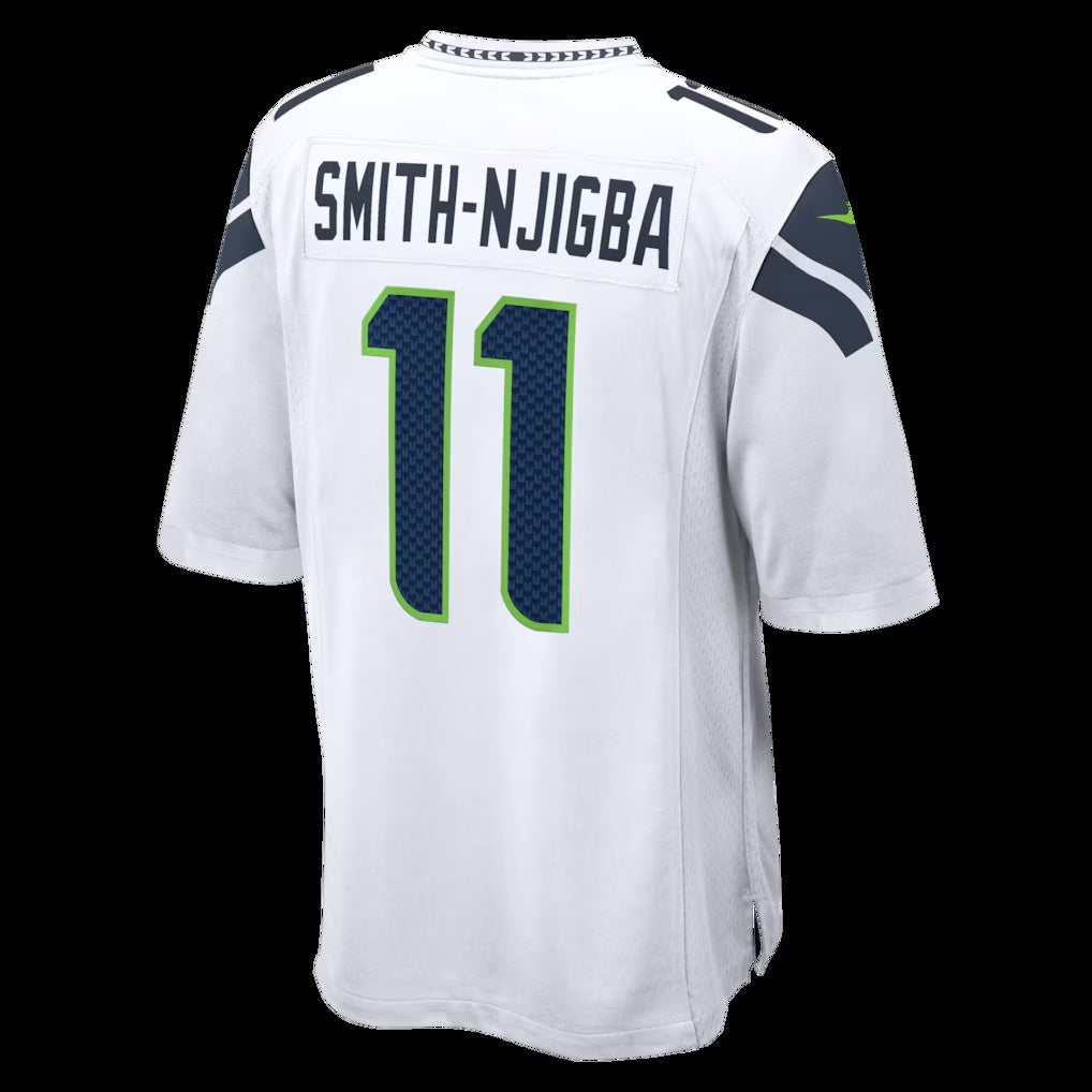 Leino S.Seahawks #11 Jaxon Smith-Njigba White  Game Jersey