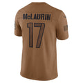 Leino W.Commanders #17 Terry McLaurin Brown Puhics Salute To Service Limited Jersey