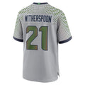 Leino S.Seahawks #21 Devon Witherspoon 2025 Rivalries Collection Game Jersey - Wolf Gray